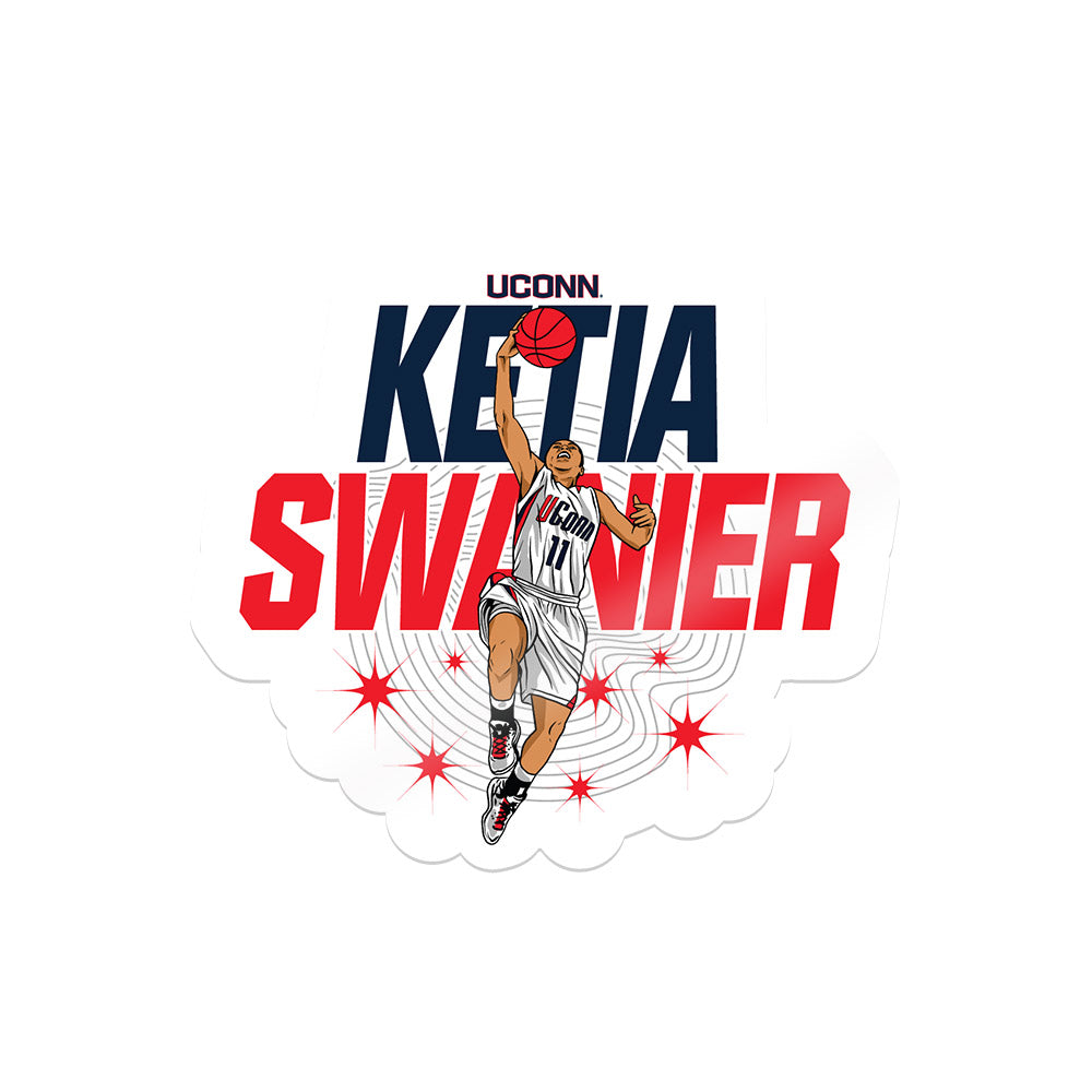 UConn - Womens Basketball Legends : Ketia Swanier - Sticker