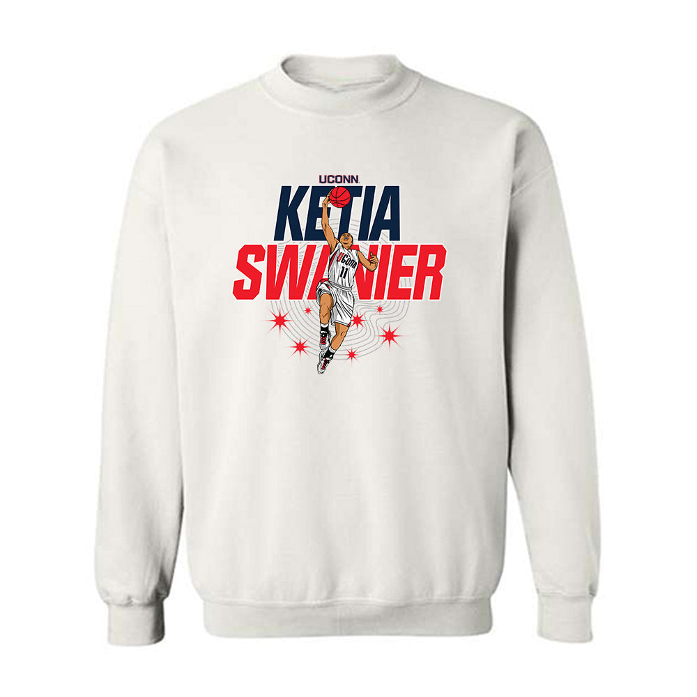 UConn - Womens Basketball Legends : Ketia Swanier - Crewneck Sweatshirt