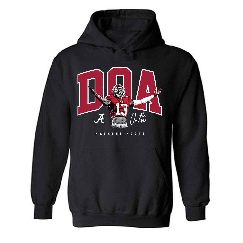 Alabama - NCAA Football : Malachi Moore - Hooded Sweatshirt Player Merch