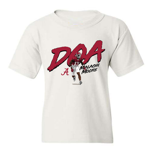 Alabama - NCAA Football : Malachi Moore - Youth T-Shirt Player Merch