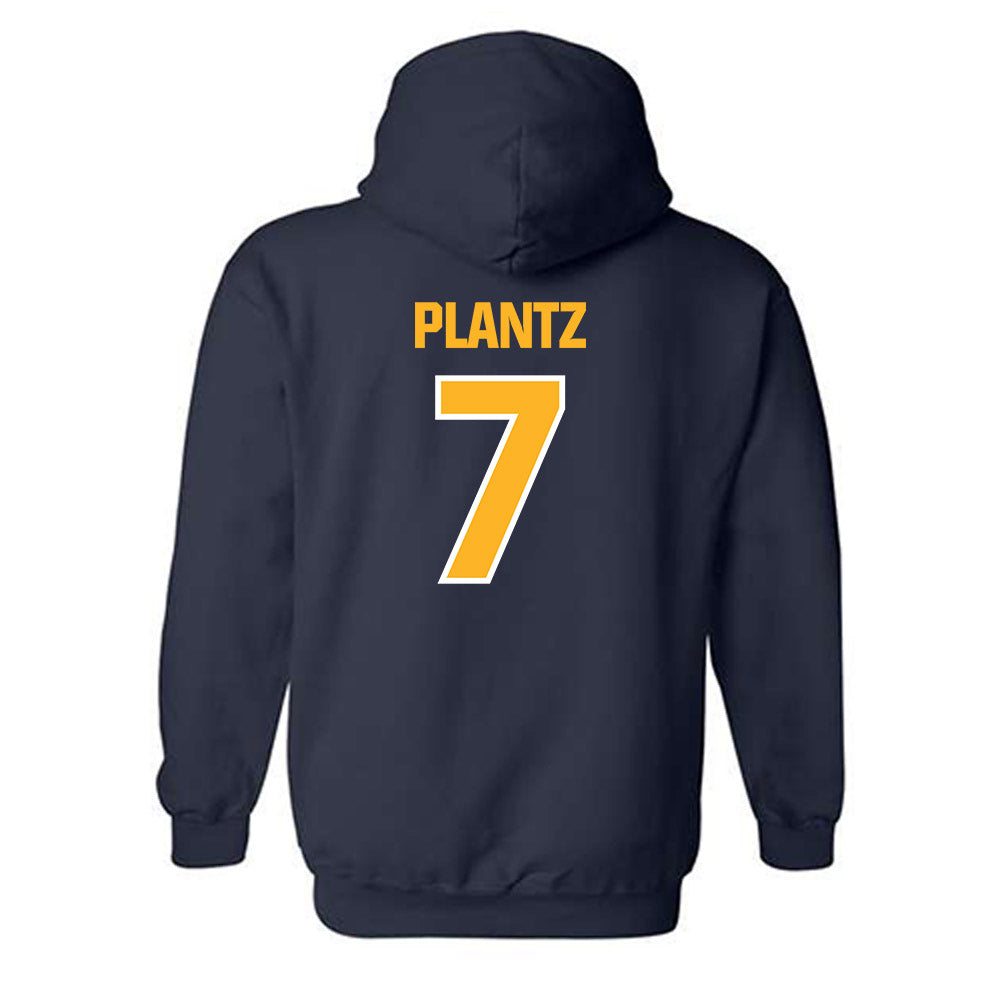 UW Eau Claire - NCAA Baseball : Ethan Plantz - Classic Shersey Hooded Sweatshirt-1
