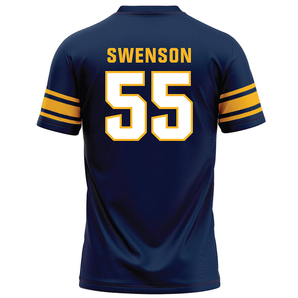 UW Eau Claire - NCAA Football : Lucas Swenson - Navy Football Jersey-1