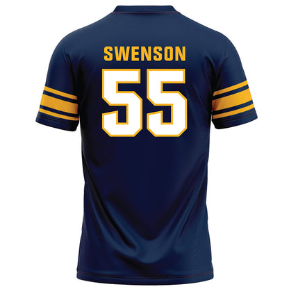 UW Eau Claire - NCAA Football : Lucas Swenson - Navy Football Jersey-1