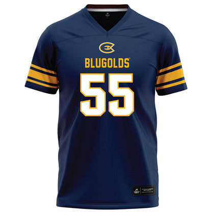 UW Eau Claire - NCAA Football : Lucas Swenson - Navy Football Jersey-0