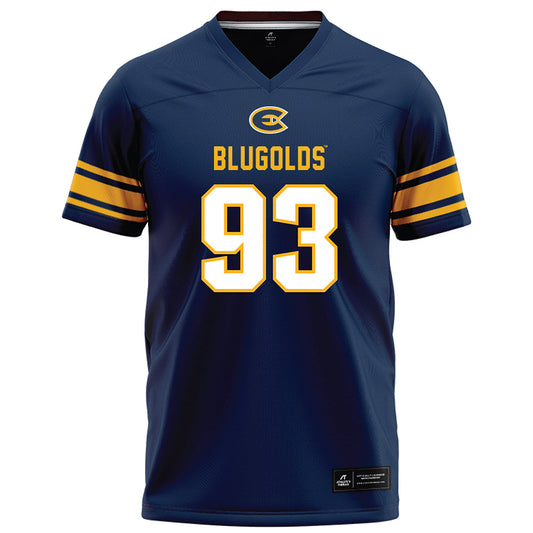 UW Eau Claire - NCAA Football : Aidan Drost - Navy Football Jersey-0