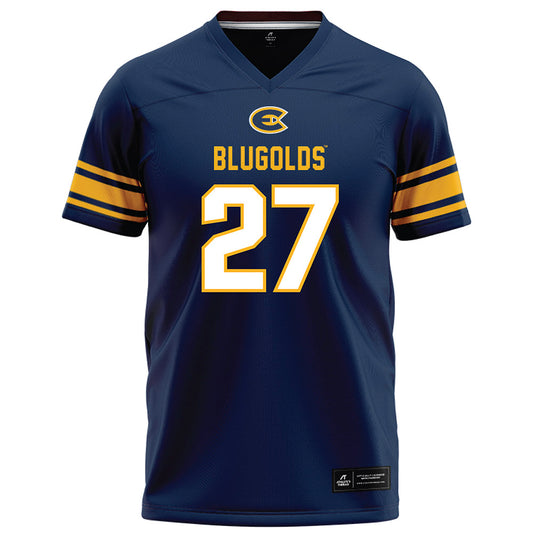 UW Eau Claire - NCAA Football : Nolan Merth - Navy Football Jersey-0