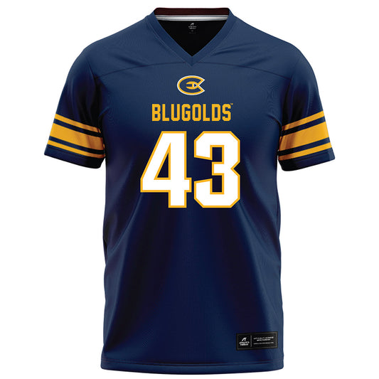 UW Eau Claire - NCAA Football : Logan Vrieze - Navy Football Jersey-0