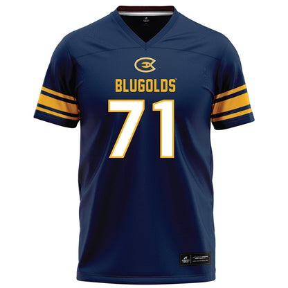 UW Eau Claire - NCAA Football : Joey Hamilton - Navy Football Jersey-0