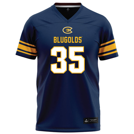 UW Eau Claire - NCAA Football : Tanner Koltunski - Navy Football Jersey-0