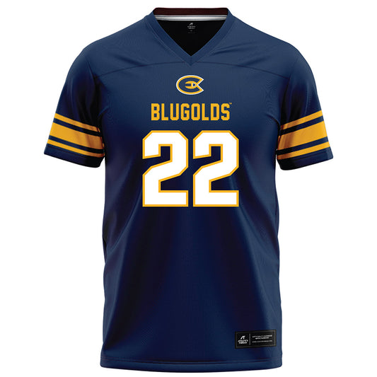 UW Eau Claire - NCAA Football : KJ Obikwelu - Navy Football Jersey-0