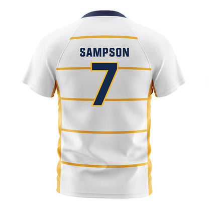 UW Eau Claire - NCAA Men's Soccer : Jacob Sampson - White Soccer Jersey