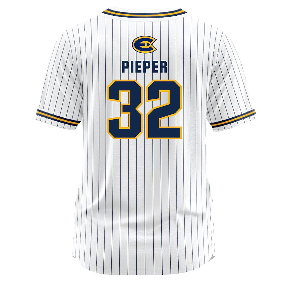 UW Eau Claire - NCAA Softball : Maddy Pieper - White Striped Jersey