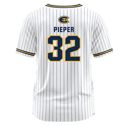 UW Eau Claire - NCAA Softball : Maddy Pieper - White Striped Jersey