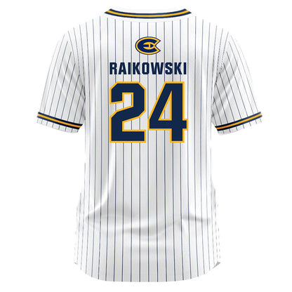 UW Eau Claire - NCAA Softball : Emma Raikowski - White Striped Jersey-1