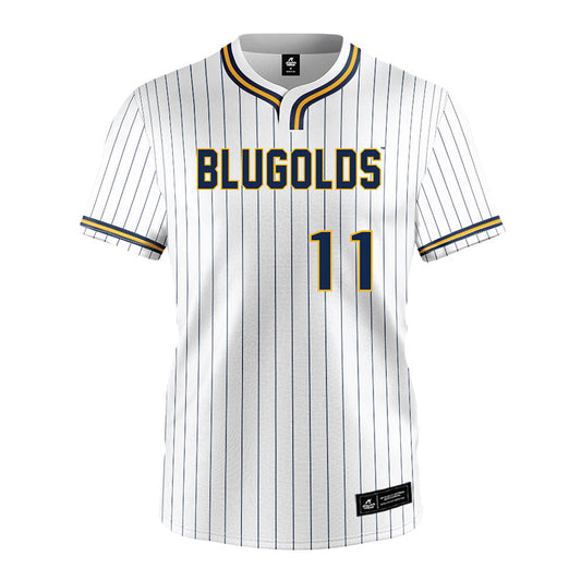 UW Eau Claire - NCAA Softball : Grace Danielson - White Striped Jersey-0