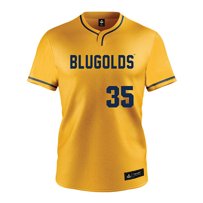 UW Eau Claire - NCAA Baseball : Evan Fischer - Gold Jersey-0