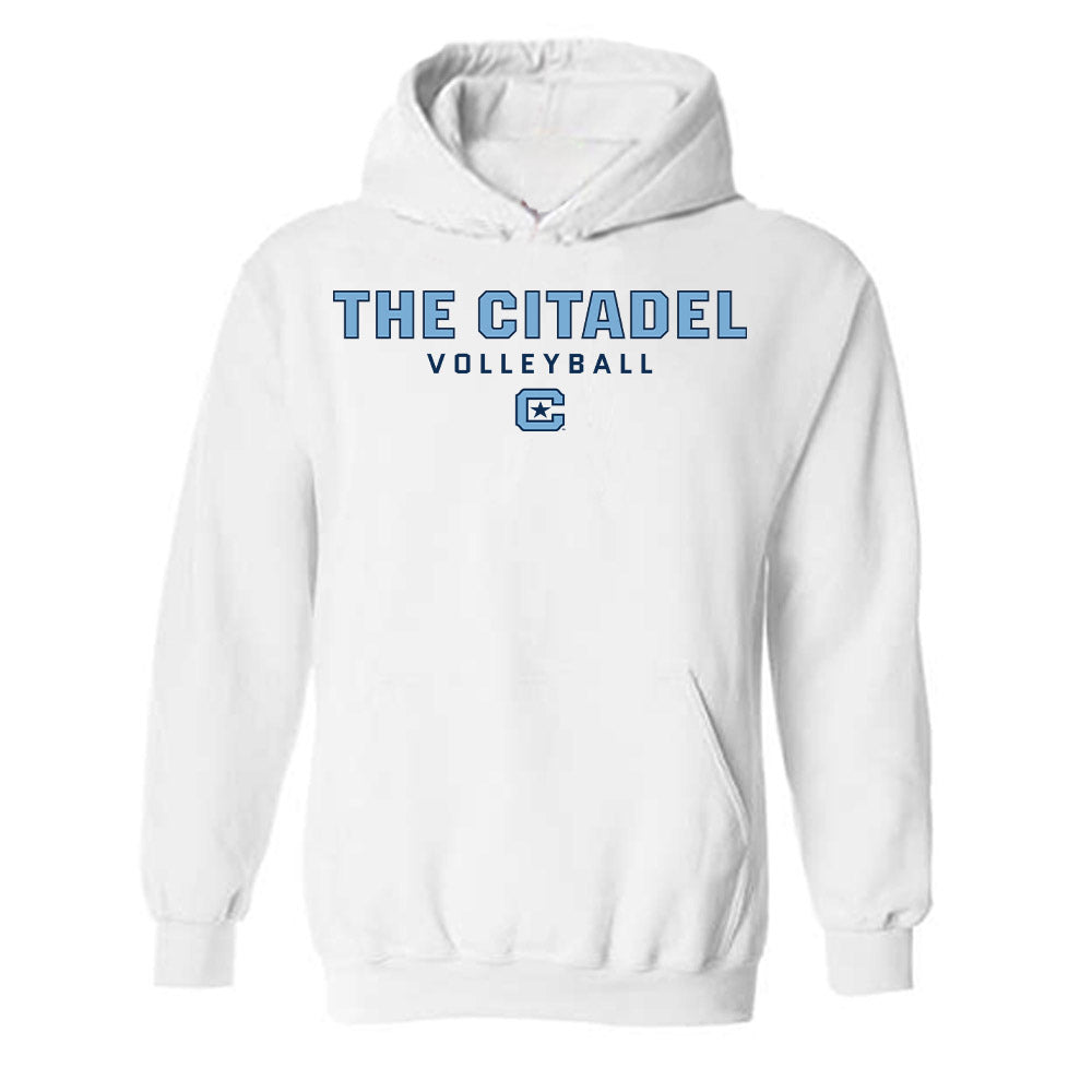 The Citadel - NCAA Women's Volleyball : Rachel Reininger - Classic Shersey Hooded Sweatshirt-0