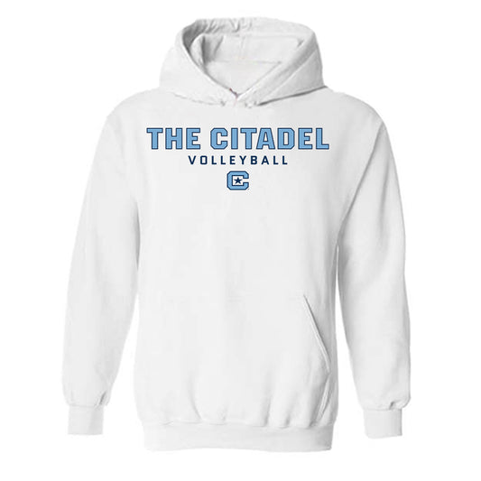 The Citadel - NCAA Women's Volleyball : Rachel Reininger - Classic Shersey Hooded Sweatshirt-0