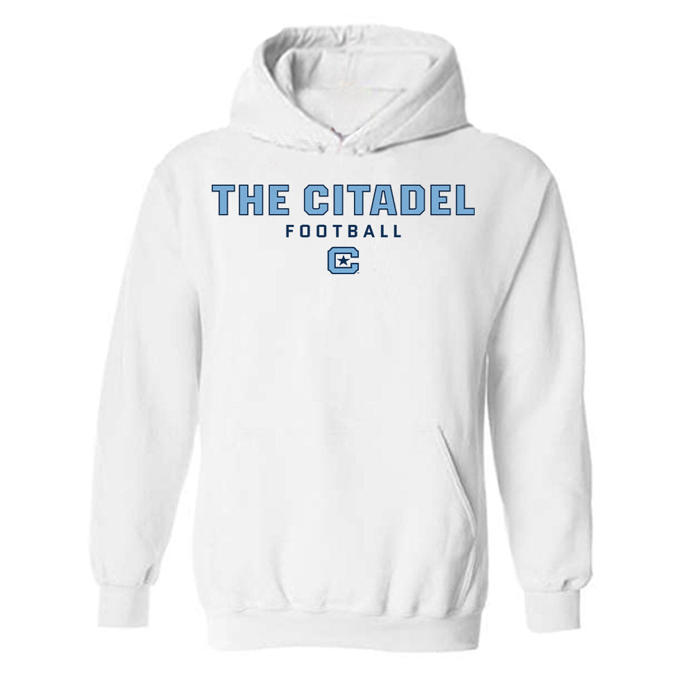 The Citadel - NCAA Football : Andy Young - Classic Shersey Hooded Sweatshirt-0