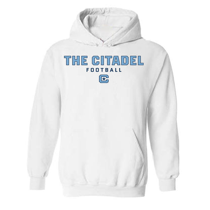 The Citadel - NCAA Football : Andy Young - Classic Shersey Hooded Sweatshirt-0