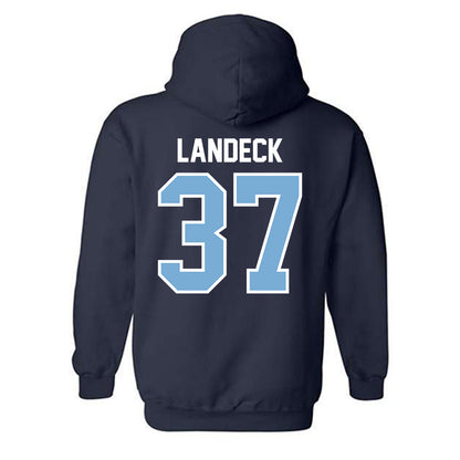 The Citadel - NCAA Baseball : Nathan Landeck - Classic Shersey Hooded Sweatshirt-1