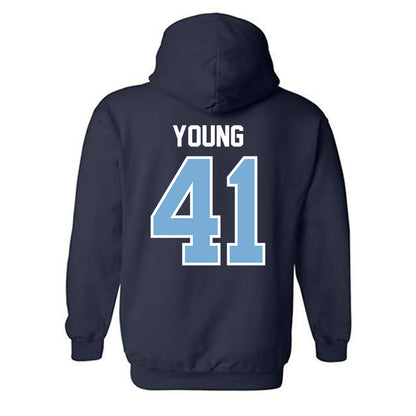 The Citadel - NCAA Football : Andy Young - Classic Shersey Hooded Sweatshirt-1