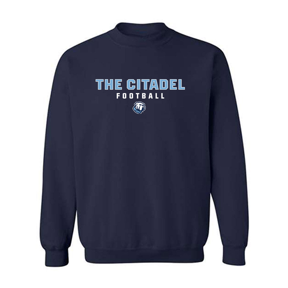 The Citadel - NCAA Football : Andy Young - Classic Shersey Crewneck Sweatshirt-0