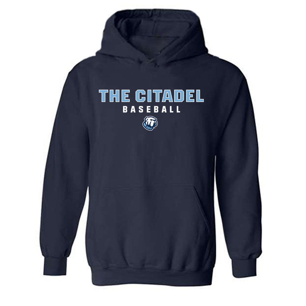 The Citadel - NCAA Baseball : Cohen Parker - Classic Shersey Hooded Sweatshirt-0
