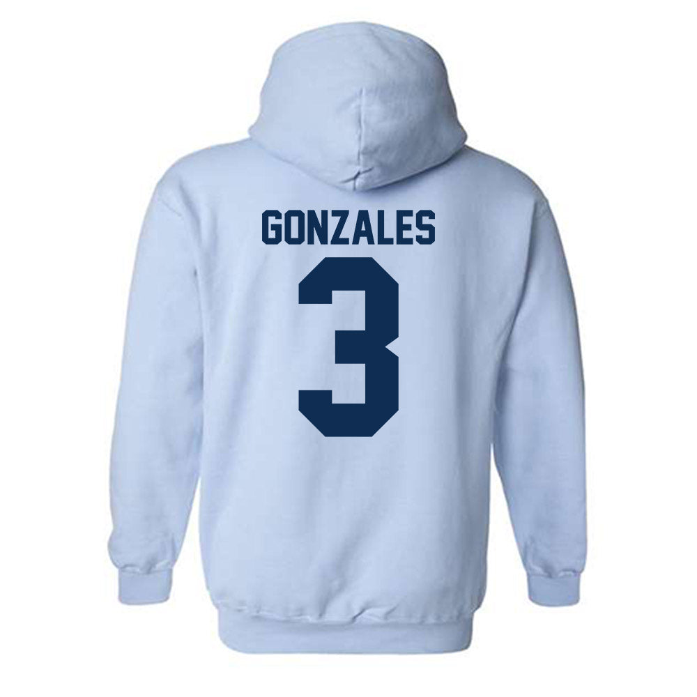 The Citadel - NCAA Men's Basketball : Marcos Gonzales - Classic Shersey Hooded Sweatshirt-1