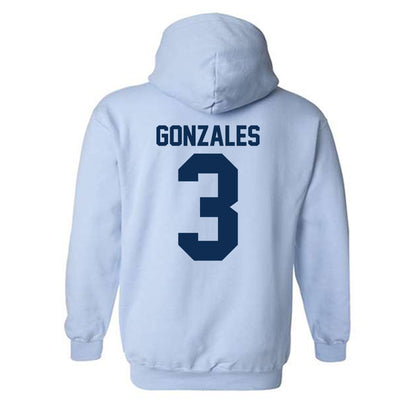 The Citadel - NCAA Men's Basketball : Marcos Gonzales - Classic Shersey Hooded Sweatshirt-1