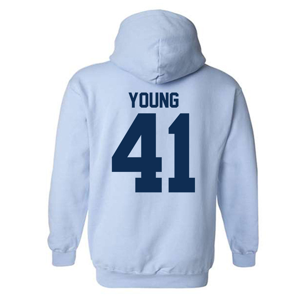 The Citadel - NCAA Football : Andy Young - Classic Shersey Hooded Sweatshirt-1