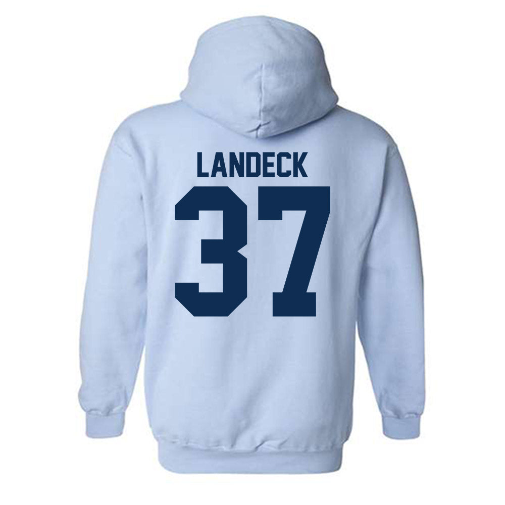 The Citadel - NCAA Baseball : Nathan Landeck - Classic Shersey Hooded Sweatshirt-1