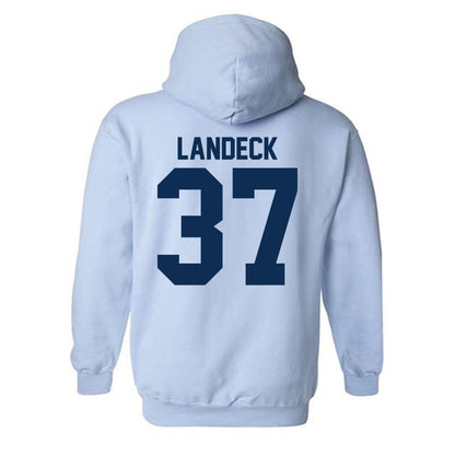 The Citadel - NCAA Baseball : Nathan Landeck - Classic Shersey Hooded Sweatshirt-1
