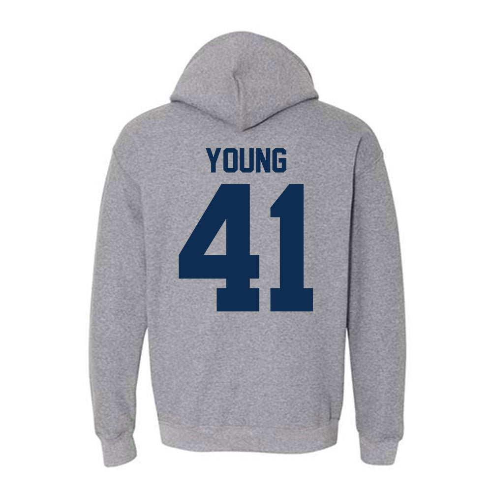 The Citadel - NCAA Football : Andy Young - Classic Shersey Hooded Sweatshirt-1