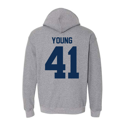 The Citadel - NCAA Football : Andy Young - Classic Shersey Hooded Sweatshirt-1