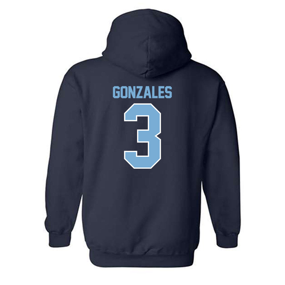 The Citadel - NCAA Men's Basketball : Marcos Gonzales - Classic Fashion Shersey Hooded Sweatshirt-1