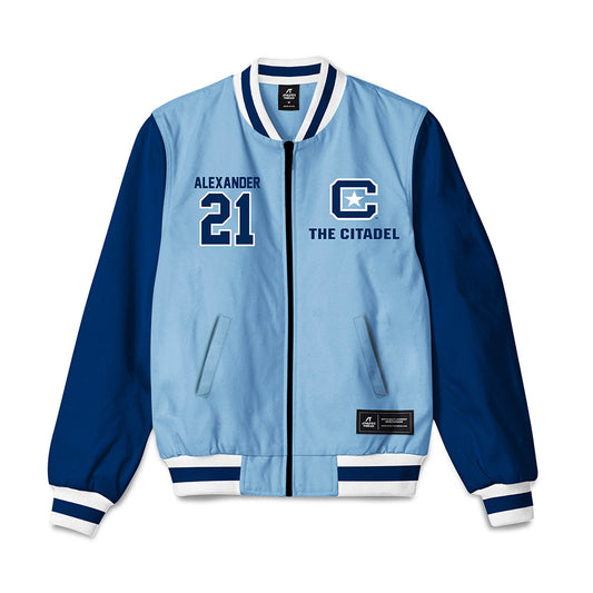 The Citadel - NCAA Men's Basketball : Cole Alexander - Bomber Jacket-0