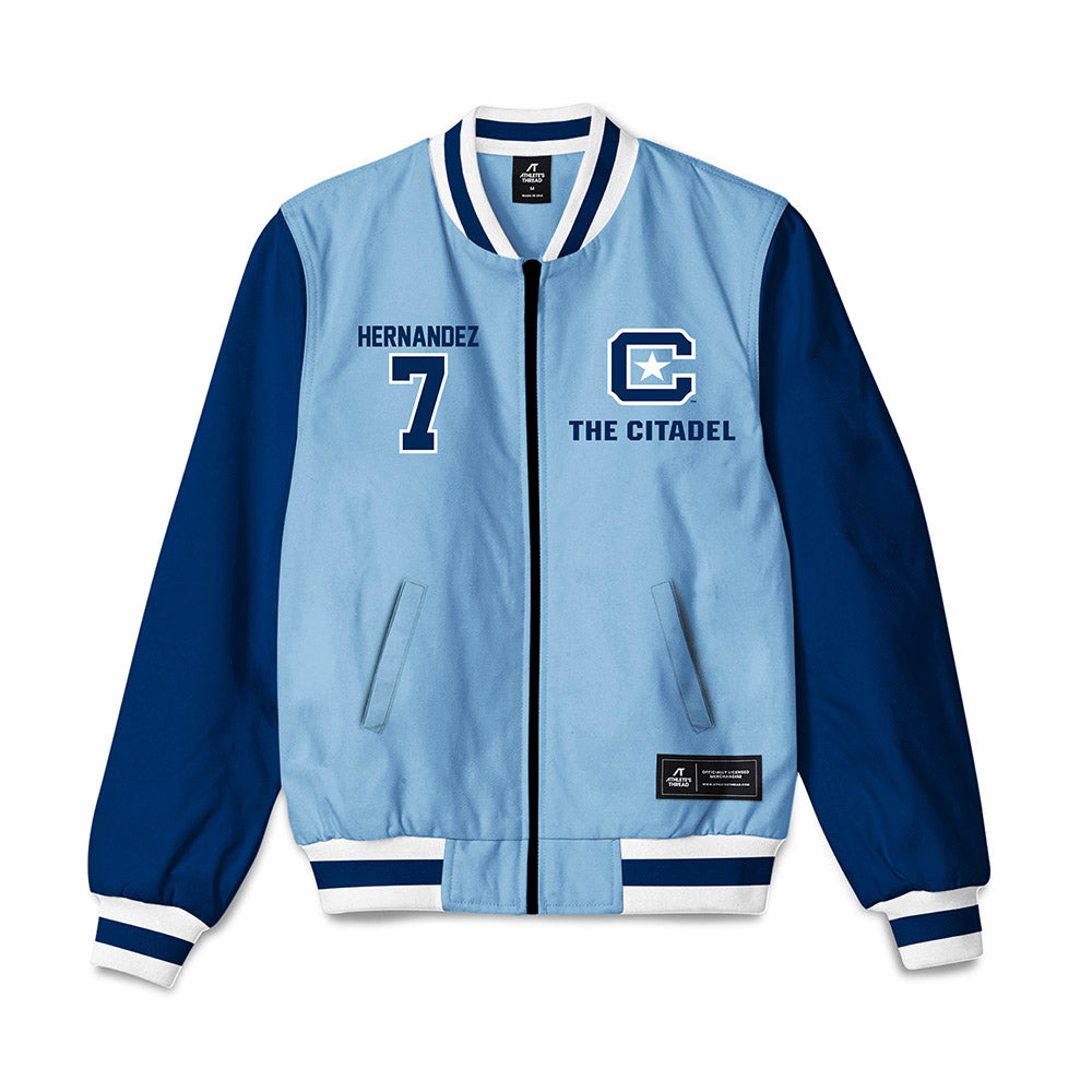 The Citadel - NCAA Men's Basketball : Gabriel Hernandez - Bomber Jacket-0