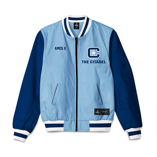 The Citadel - NCAA Men's Track & Field : Joel Amos II - Bomber Jacket-0