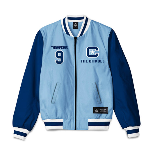 The Citadel - NCAA Football : Cobey Thompkins - Bomber Jacket-0