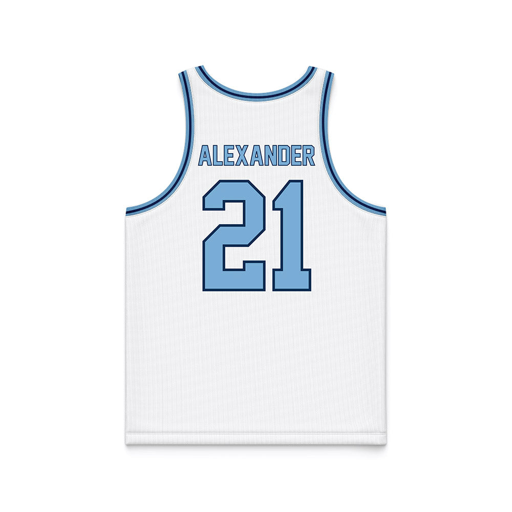 The Citadel - NCAA Men's Basketball : Cole Alexander - White Basketball Jersey-1