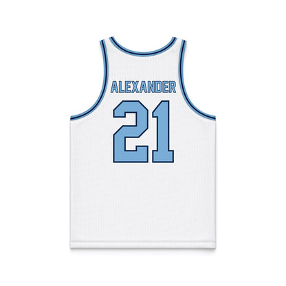 The Citadel - NCAA Men's Basketball : Cole Alexander - White Basketball Jersey-1
