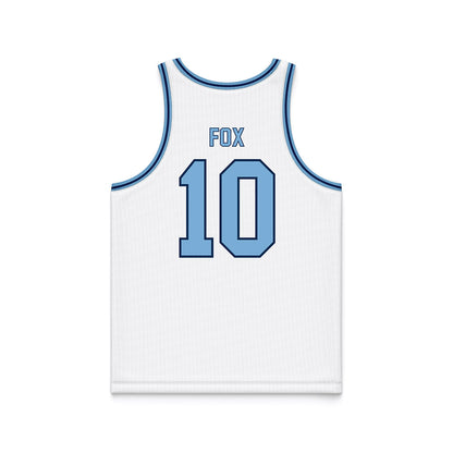 The Citadel - NCAA Men's Basketball : Brody Fox - White Basketball Jersey-1
