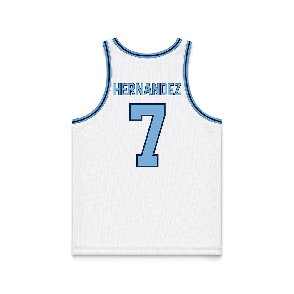 The Citadel - NCAA Men's Basketball : Gabriel Hernandez - White Basketball Jersey-1