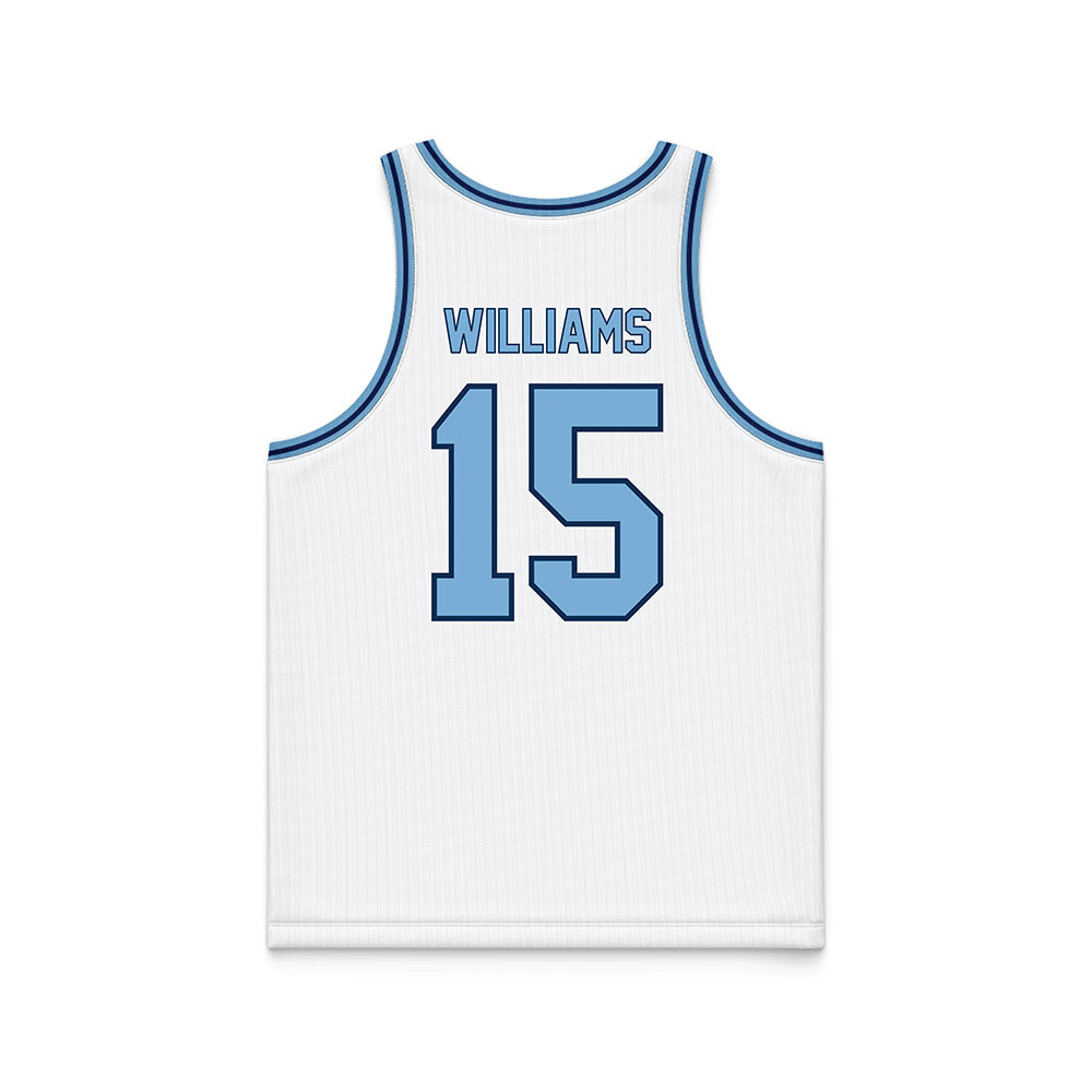 The Citadel - NCAA Men's Basketball : Chase Williams - White Basketball Jersey-1