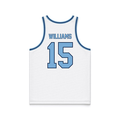 The Citadel - NCAA Men's Basketball : Chase Williams - White Basketball Jersey-1