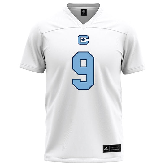 The Citadel - NCAA Football : Cobey Thompkins - White Football Jersey-0