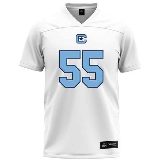 The Citadel - NCAA Football : Malachi Smith - White Football Jersey-0