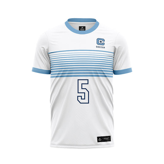 The Citadel - NCAA Women's Soccer : Samantha Grantham - White Soccer Jersey-0