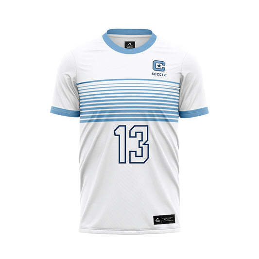 The Citadel - NCAA Women's Soccer : Maya Johnson - White Soccer Jersey-0